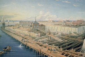Construction de docks - Henry Barlow Carter